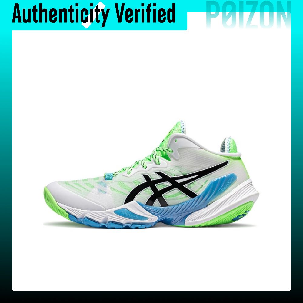 Table Tennis Shoes Asics - アシックス メタライズ ロートップ トレーニングシューズ メンズ ホワイトグリーン