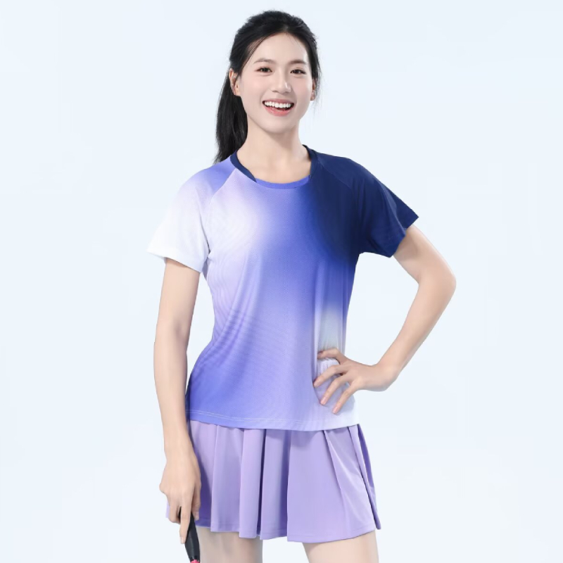 Table Tennis Name - 女性用カスタム卓球ジャージセット、名入れロゴ入りピンポンTシャツ、速乾性スポーツウェア