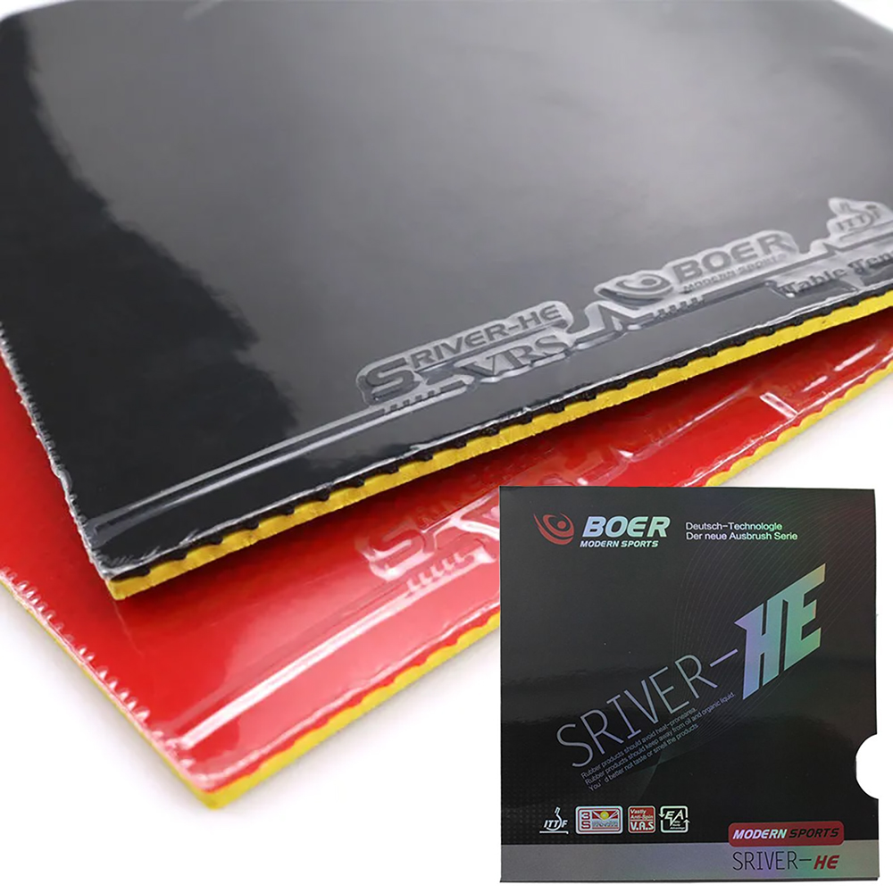 Table Tennis Rubber Anti Spin - オリジナルBOERシルバーHE卓球ラバー弾性トレーニング耐性ピンポンラバーピンプルズイン卓球ブレードラバー