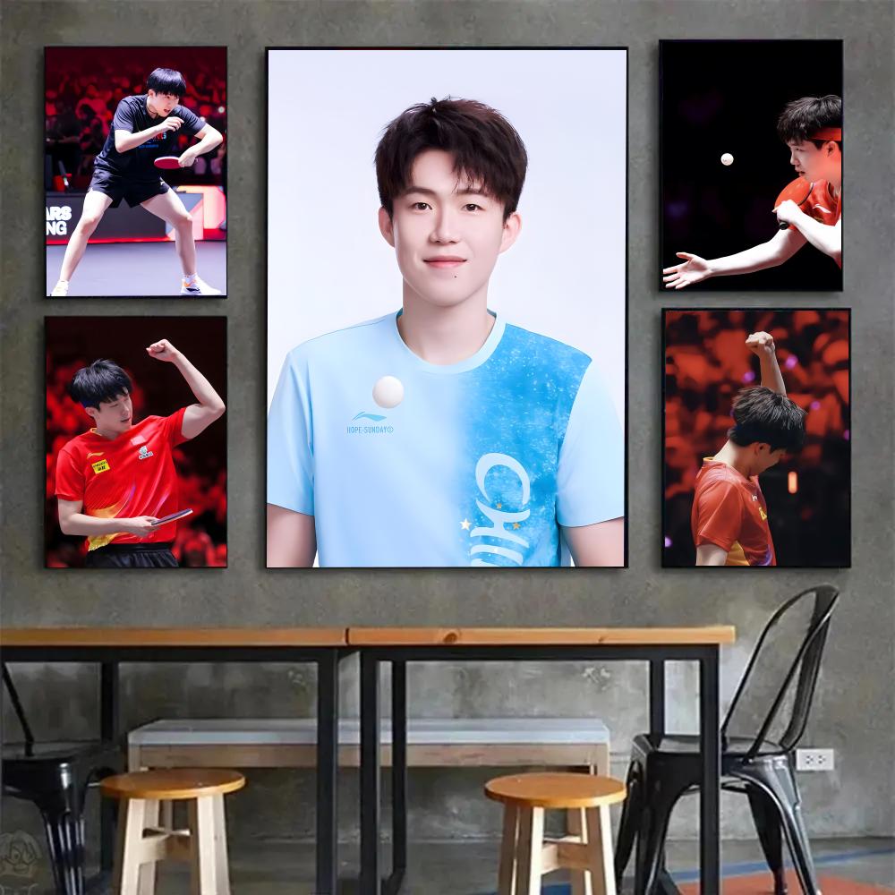 卓球選手ポスター絵画ウォールアート壁画リビングルームの家の装 - Table Tennis Dimension のレビューと価格