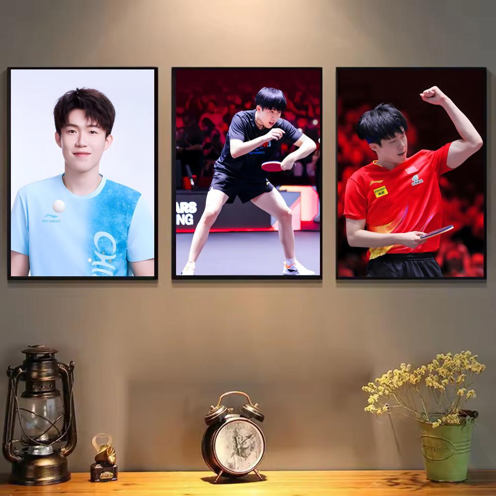 卓球選手ポスター絵画ウォールアート壁画リビングルームの家の装 - Table Tennis Dimension のレビューと価格