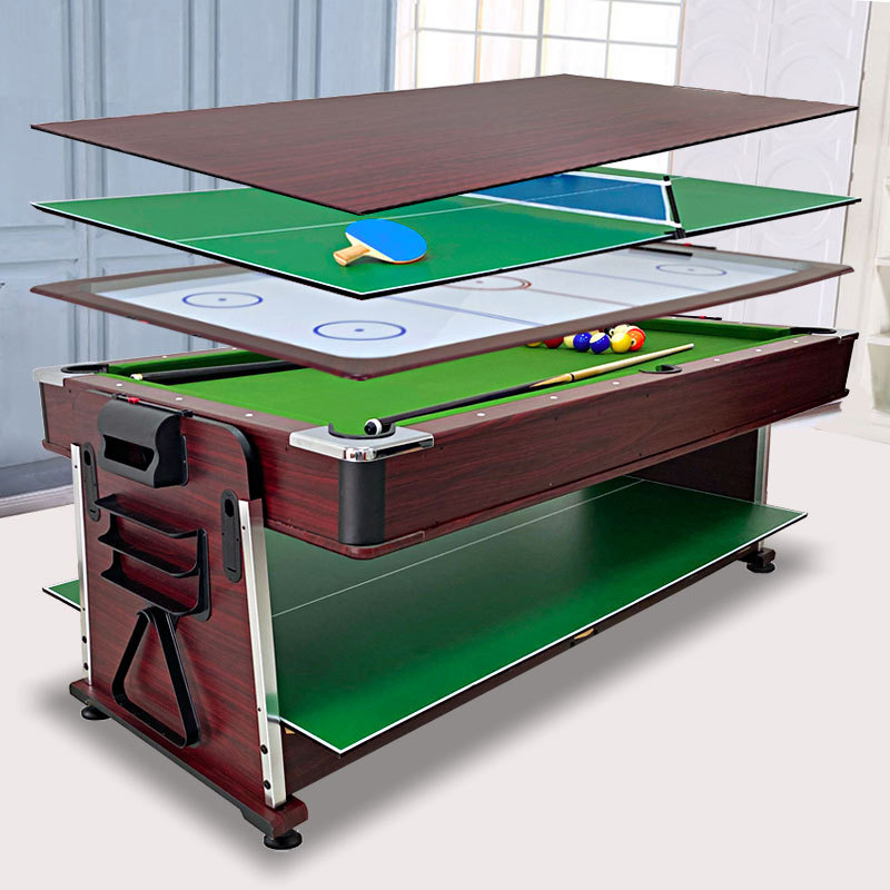 4in1 プールテーブル マルチゲームテーブル（ビリヤード、 - Table Tennis Tournament のレビューと価格