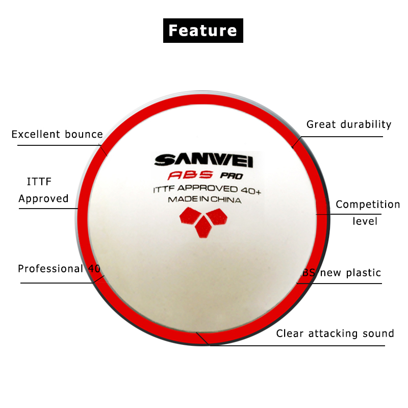 Sanwei abs pro-競技トレーニング用の40つの卓 - Table Tennis Tournament のレビューと価格