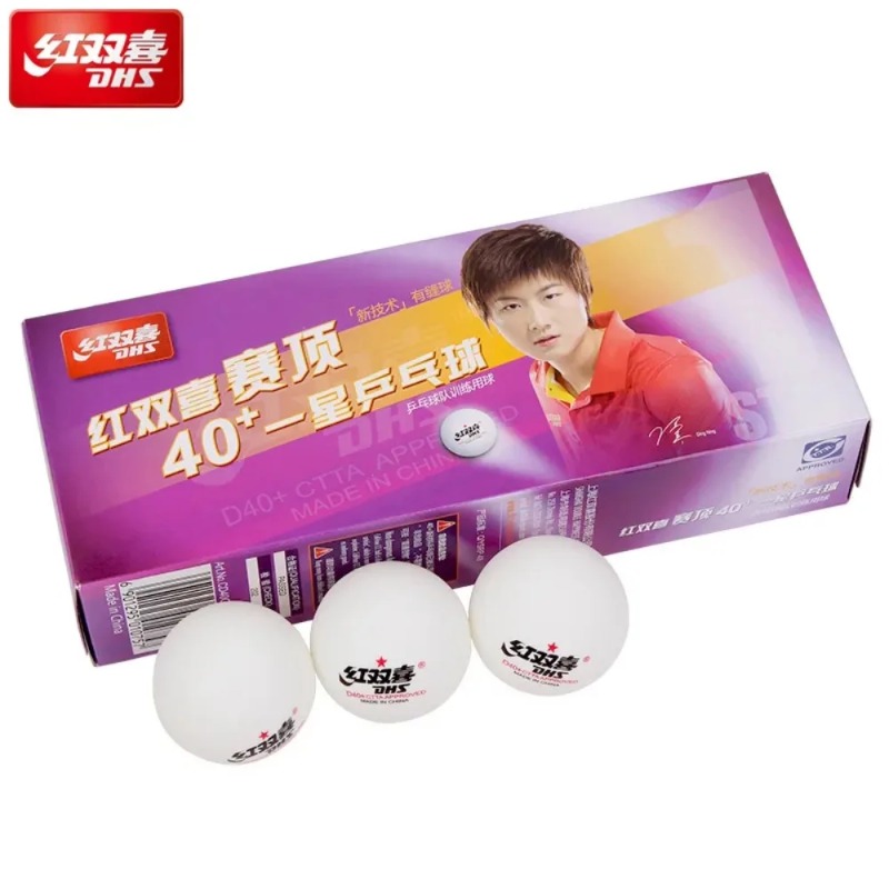 オリジナル DHS シーム付き卓球ボール D40+ ABS  - Table Tennis Video Game のレビューと価格