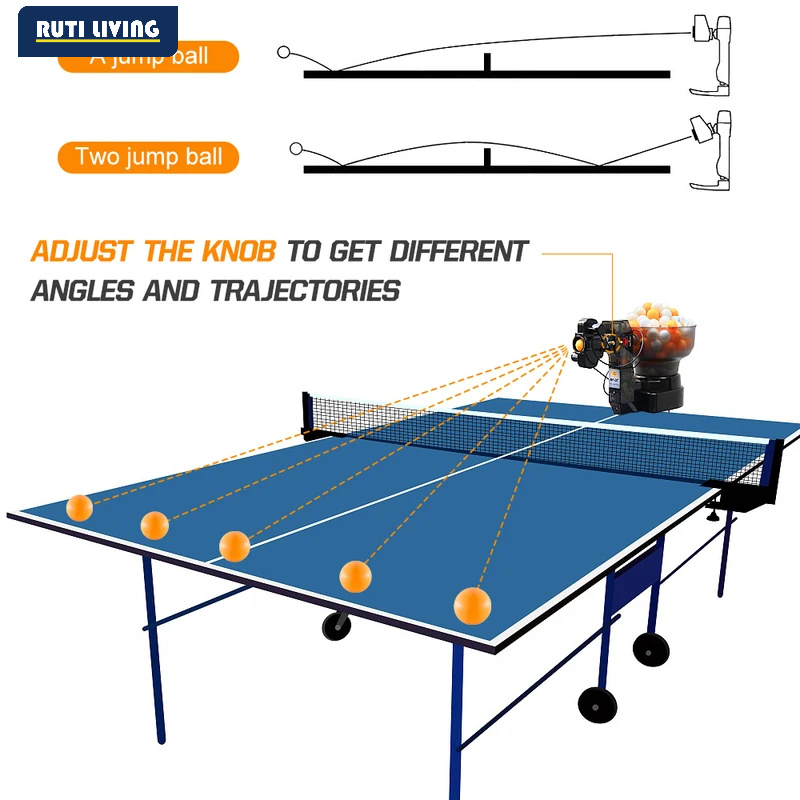 多回転ドロップポイント付き卓球ロボット、自動ボールマシン、ピ - Table Tennis Video Game のレビューと価格