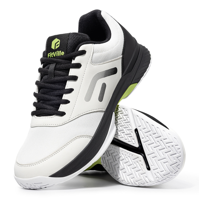 FitVille メンズ エクストラワイド ピックルボール＆ - Table Tennis Shoes のレビューと価格