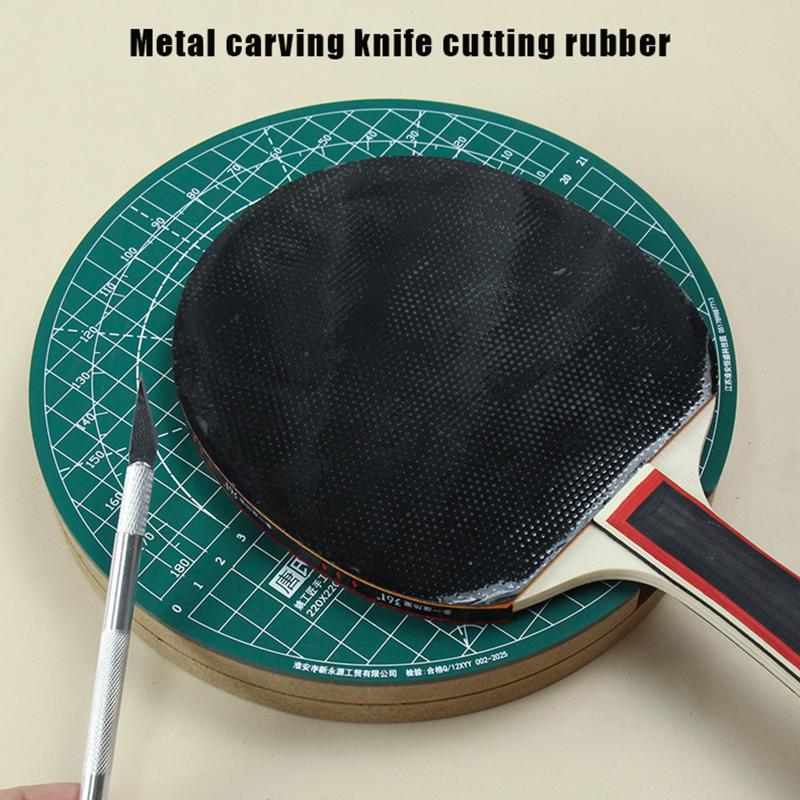 新しい卓球ラバー回転カッティングマットセット DIY カッテ - Table Tennis Tournament のレビューと価格