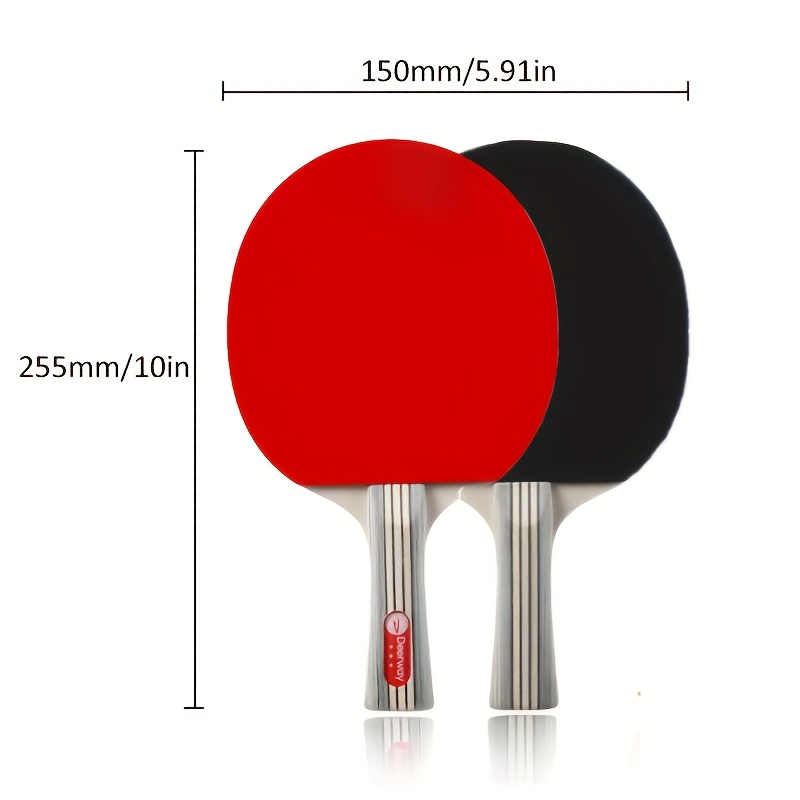 プロ仕様卓球ラケットセット2個、両面粘着防止、トレーニング用 - Table Tennis Tournament のレビューと価格